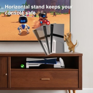 Охлаждающая станция для PS5 Slim/Pro Горизонтальная подставка Controller Charging Dock