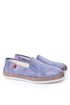 Trampki Slip On Big Star męskie czerwone wsuwane espadryle HH176007 43