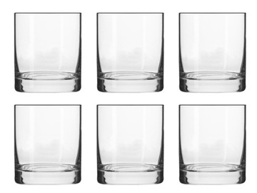 6 szklanek niskich do whisky 250 ml BASIC KROSNO