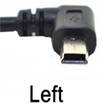 Left 3m Mini USB Anglde 90 Degree Cable USB 2.0 Male TO Mini USB Charging D