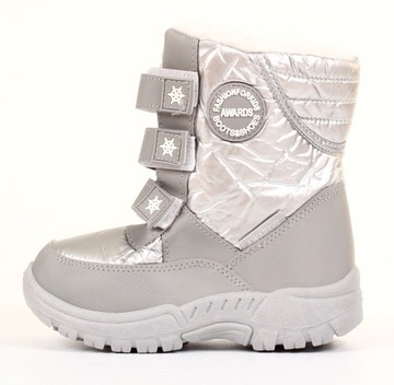 Зимние снежные сапоги слегка изолированные липучки