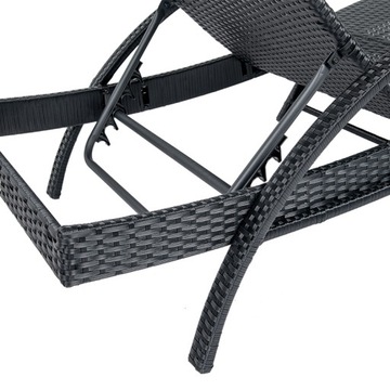 САДОВЫЙ СТУЛ СТУЛ, САДОВАЯ МЕБЕЛЬ ИЗ РОТАНГА, 1 СИДЕНЬЕ, ЧЕРНЫЙ