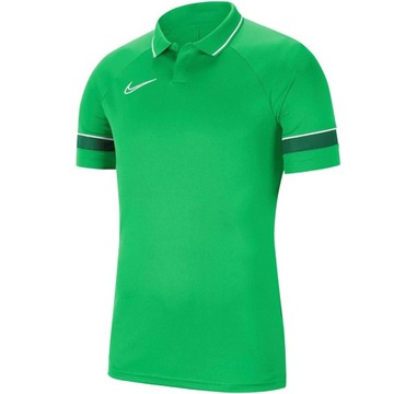 Koszulka męska Nike DF Academy 21 Polo SS zielona CW6104 362 S