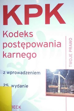 Kodeks postępowania karnego wraz z indeksem rzeczo