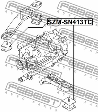 Подушка редуктора FEBEST SZM-SN413TC