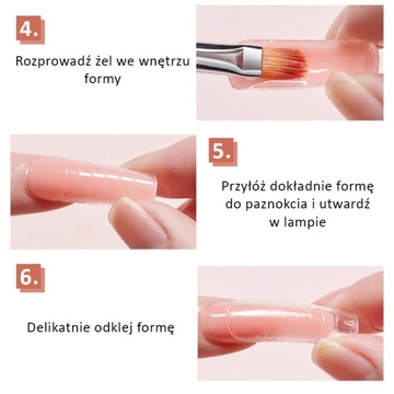 Формы двойной системы 120 шт. Балерины для акрилового геля