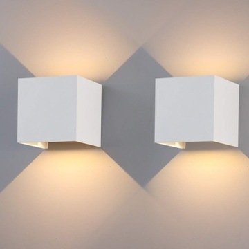 Садовый настенный светильник для светодиодного внешнего фасада Настенный светильник ВВЕРХ ВНИЗ 2 ШТ.