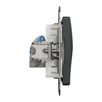 Компьютерная розетка Sedna Design RJ45, черный антрацит