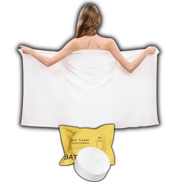 RĘCZNIK BAWEŁNIANY SKOMPRESOWANY ROSNĄCY POD WODĄ NIETOKSYCZNY BIO 140X70