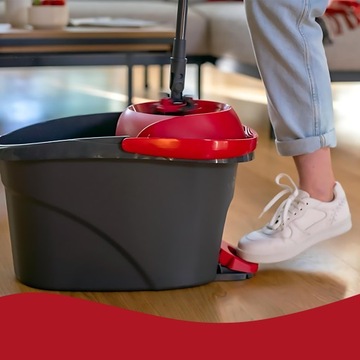 VILEDA Mop obrotowy Easy Wring ULTRAMAT ULTRAMAX TURBO Z WIRÓWKĄ PŁASKI