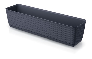 SKRZYNKA BALKONOWA PODSTAWKA 60CM ANTRACYT RATTAN