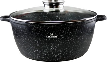DUŻY Garnek Marmurkowy AROMA KNOB 40CM/18L ZILNER