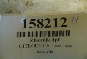 CITROEN C6 NÁDRŽ DPF 2.7 V6 HDI 9642944280