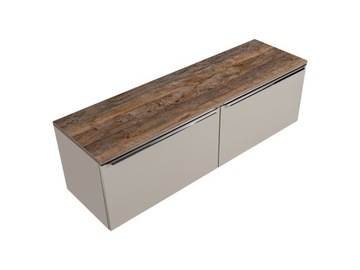 SZAFKA ŁAZIENKOWA Z BLATEM 160 CM SANTA FE TAUPE