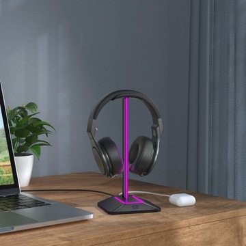 Подставка для наушников MOZOS D12 RGB со светодиодной подсветкой
