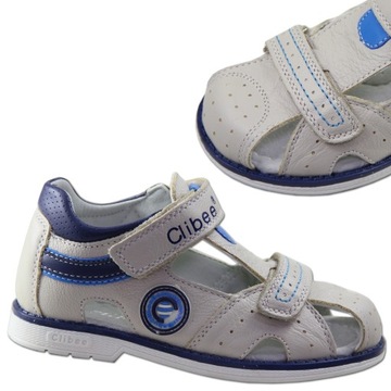 CLIBEE sandałki SKÓRZANE 26/16cm obcas THOMASA