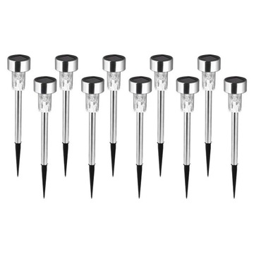 10 sztuk lampy solarne LED rurka ze stali nierdzew