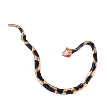 Винтажные готические серьги-каффы со змеиными ушками