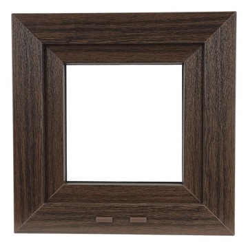 OKNO PCV 500 x 500 RU 1 x CIEMNY DĄB