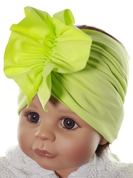 UNIWERSALNA SZEROKA OPASKA TURBAN WACHLARZ DLA DZIEWCZYNKI 1-9 LAT 15 KOLOR