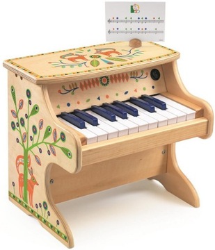 DREWNIANE PIANINKO elektroniczne animambo DJECO 3+