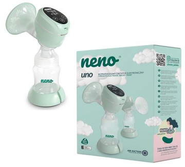 NENO UNO LAKTATOR ELEKTRONICZNY USB 15 TRYBÓW BEZPRZEWODOWY MAŁY + BUTELKA