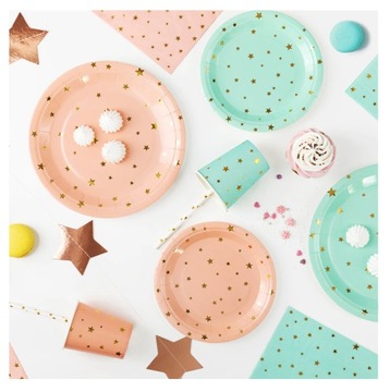 Одноразовые трубочки для питья, бумажные тубусы, БЕЛЫЕ с ЗОЛОТЫМИ ЗВЕЗДАМИ, 10 шт.