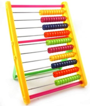 ЦВЕТНАЯ 10-РЯДНАЯ ПЛАСТИКОВАЯ ШКОЛЬНАЯ АБАБУС