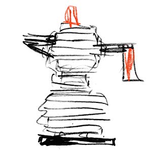 Alessi MDL02/6RFM Экспериоз Фишер Экспресс Алюминиевый Pulcipa до 7 стаканов стильных современных