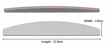 набор пилочек для ногтей ZEBRA BOAT 50 шт. 180/240