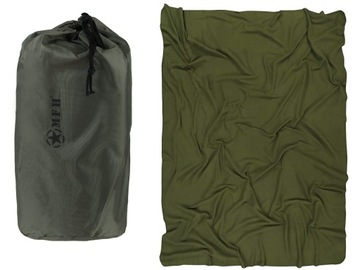 KOC POLAROWY WOJSKOWY Z POKROWCEM ZWIJANY MFH 200x150cm Fleece OLIVE
