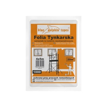 BLUE DOLPHIN FOLIA TYNKARSKA OCHRONNA 4x5m