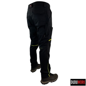 DuduWork РАБОЧИЕ БРЮКИ Черно-зеленые, размер 44