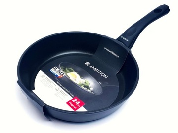 PATELNIA AMBITION MAGNAT 24CM GRUBA SOLIDNA INDUKCJA POWŁOKA ILAG PREMIUM