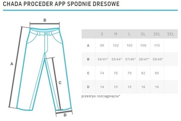 CHADA SPODNIE DRESOWE PROCEDER EL CZARNY XL