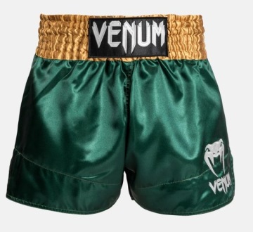 Классические шорты Venum Muay Thai, зеленый/золотой/белый M
