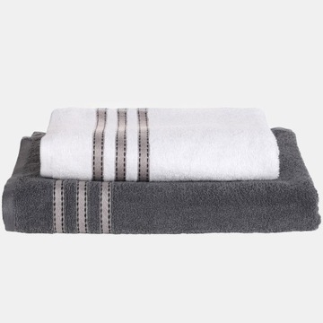 Komplet ręczników łazienkowych 50x100 + 70x140 100% BAWEŁNA 2 sztuki MORAJ