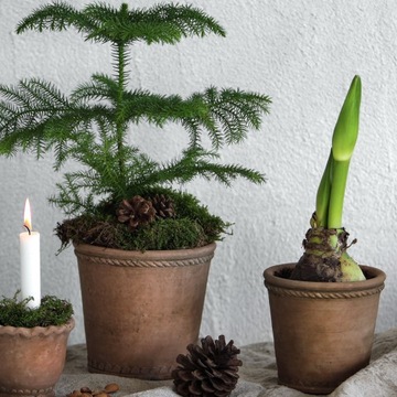 ЦВЕТОЧНЫЙ ВАЗ ТЕРРАКОТОВЫЙ ЦЕМЕНТНЫЙ 19x20 С ДЕКОРАТИВНОЙ КРЫШКОЙ