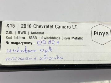 OBJÍMKA DRŽÁKY NÁDRŽE BAKU CHEVROLET CAMARO 2016+ USA