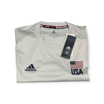 ADIDAS VOLLEYBALL XL мужская белая футболка