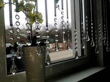 ШТОРА бусины ZIRCONIA TEARS 100 кристаллы 17 шт.