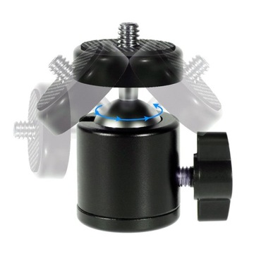 МИНИ-ШАРОВАЯ ГОЛОВКА H5, РЕЗЬБА 1/4 ДЮЙМА ДЛЯ ШТАТИВОВ