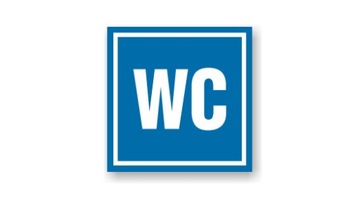 Tabliczka z taśmą OP-175 WC TOALETA