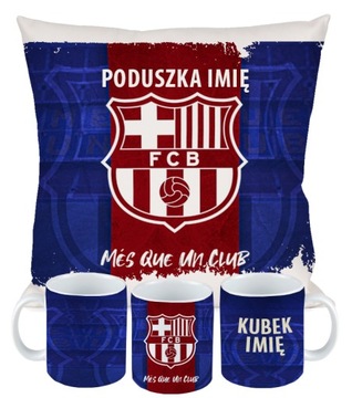 KUBEK PODUSZKA dla kibica FC BARCELONA Messi
