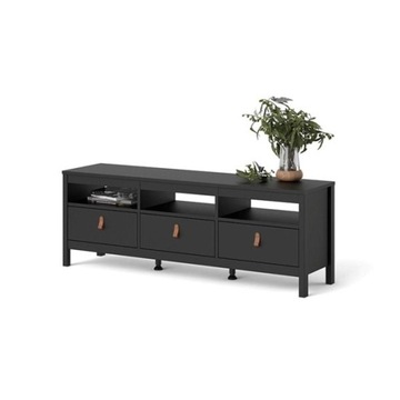 Szafka RTV Madrid 150 cm czarny mat