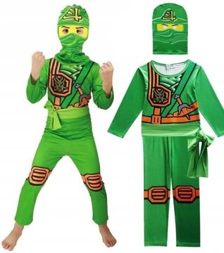 STRÓJ NINJA NINJAGO ZIELONY LLOYD 5-6 lat 116/122