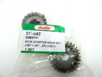 DUELLS tryby kopniaka wałek startera Simson S51