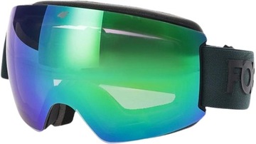 Narciarskie snowboardowe gogle 4F z multibarwną powłoką plus etui