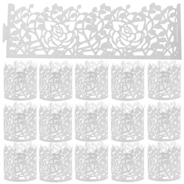 ДЕРЖАТЕЛЬ ДЛЯ СВАДЕБНЫХ САЛФЕТОК, ДЕКОРАТИВНЫЕ КОЛЬЦА С ЦВЕТАМИ