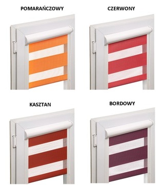 Roleta Dzień Noc w kasecie ALUMINIOWEJ na wymiar z prowadnicami balkonowa